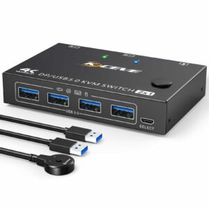 2 Ports USB3.0/Displayport DP KVM Switch