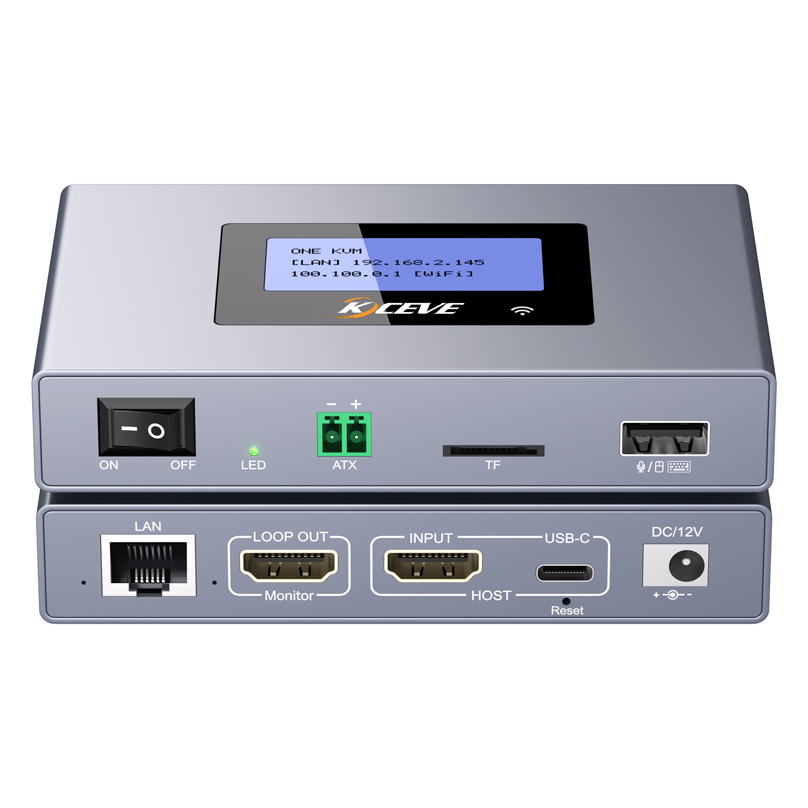E3-HL: One KVM 4K WiFi IP KVM | Remote PC & Server Control, ZeroTier, Remote Power, BIOS Installation & Multi-Functions - Image 3