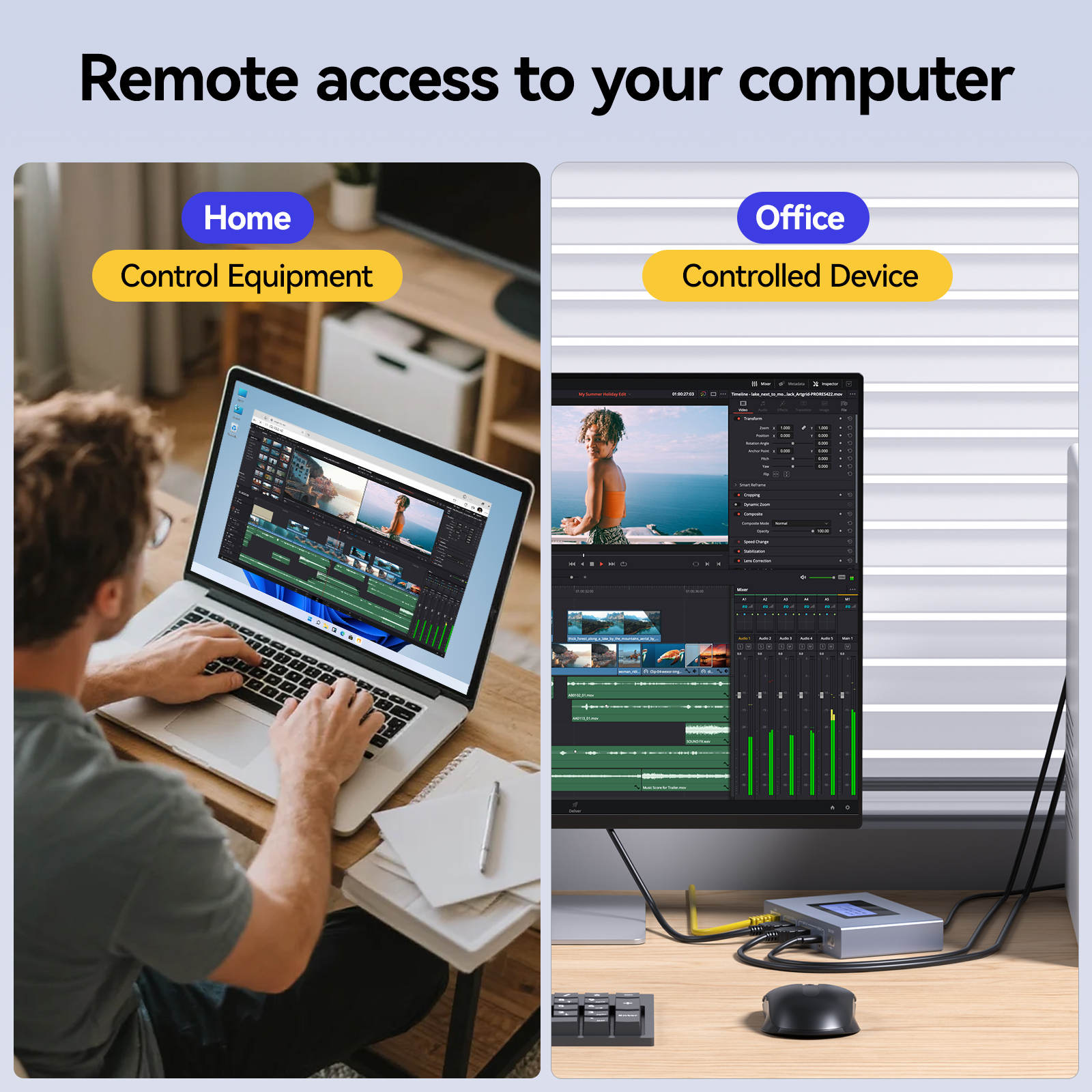 E3-HL: One KVM 4K WiFi IP KVM | Remote PC & Server Control, ZeroTier, Remote Power, BIOS Installation & Multi-Functions - Image 8
