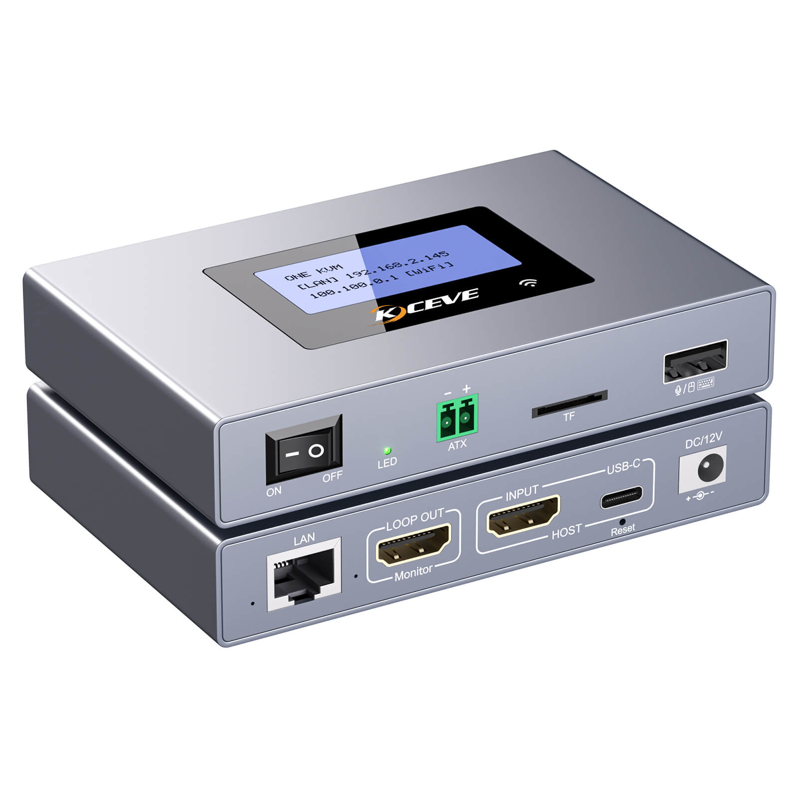 E3-HL: One KVM 4K WiFi IP KVM | Remote PC & Server Control, ZeroTier, Remote Power, BIOS Installation & Multi-Functions